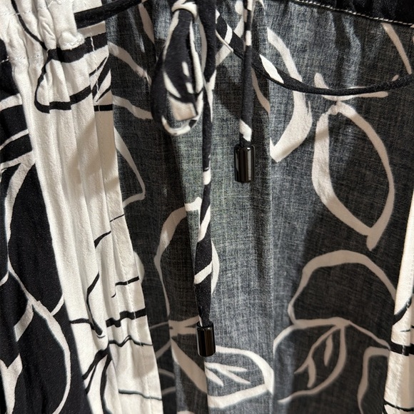 La Blanca Women One Size Kimono Swimwear CoverUp Black Moonlit Silhouette - Picture 9 of 15